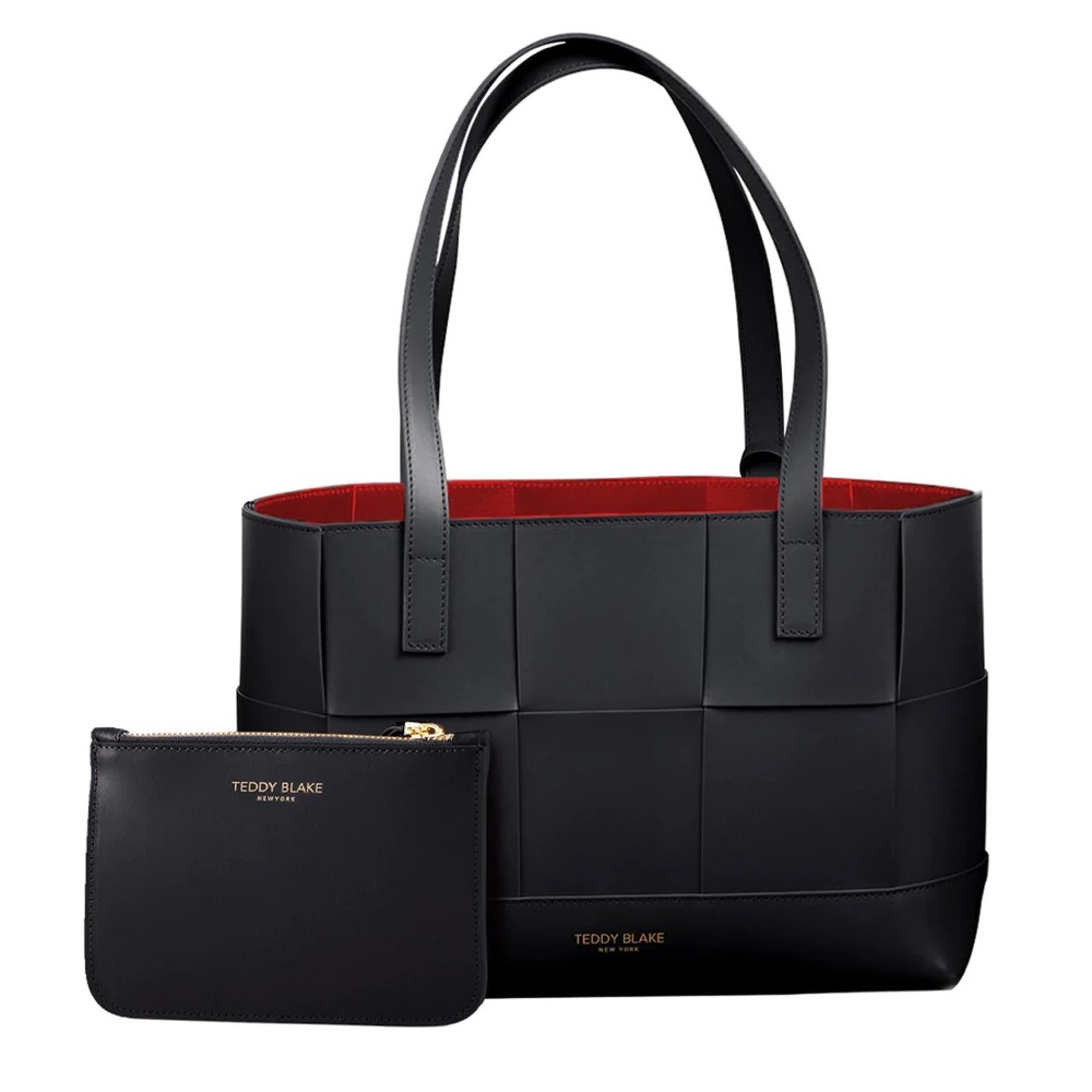 TEDDY BLAKE Alice Intrecciato Media - Black&Red